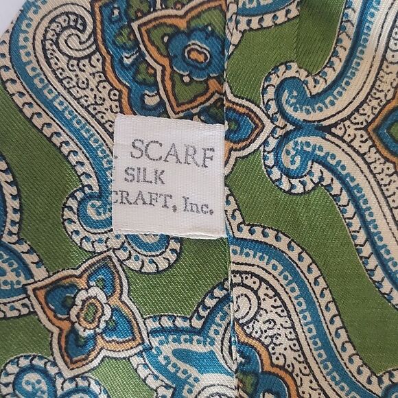 3 Colorful 100% Silk Scarves Perry Ellis Anne Klein Sailor Scarf Floral Graphic - Picture 4 of 11